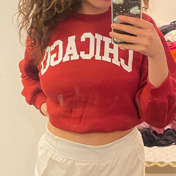 Chicago red crewneck - Picture 1 of 2